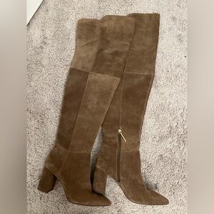 Louise et Cie Brown Suede Knee-High Boots 9M | Block Heel